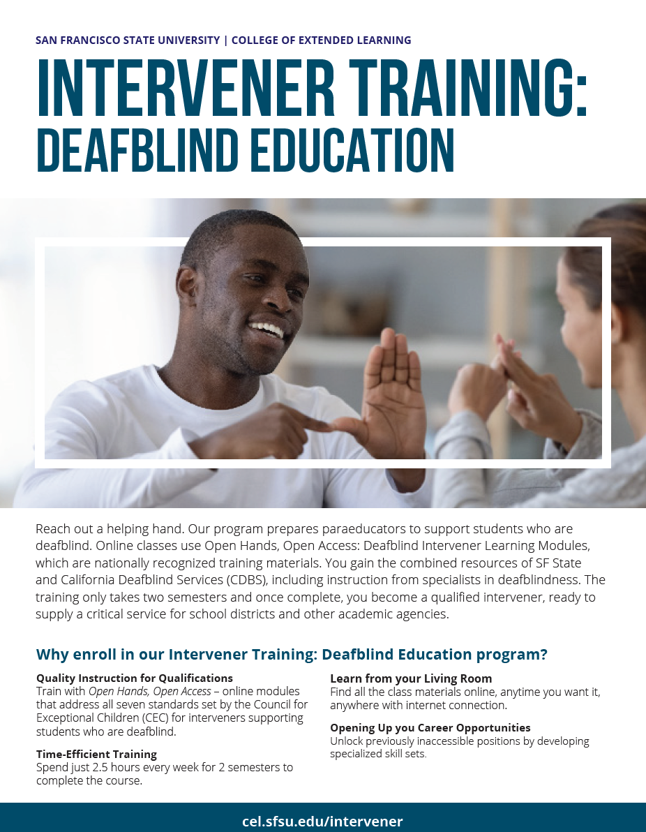 Deafblind Intervener brochure cover 