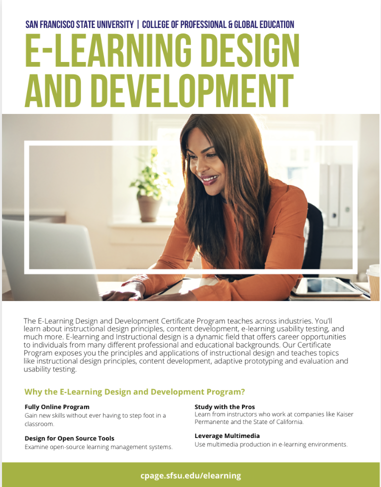 E-learning flyer