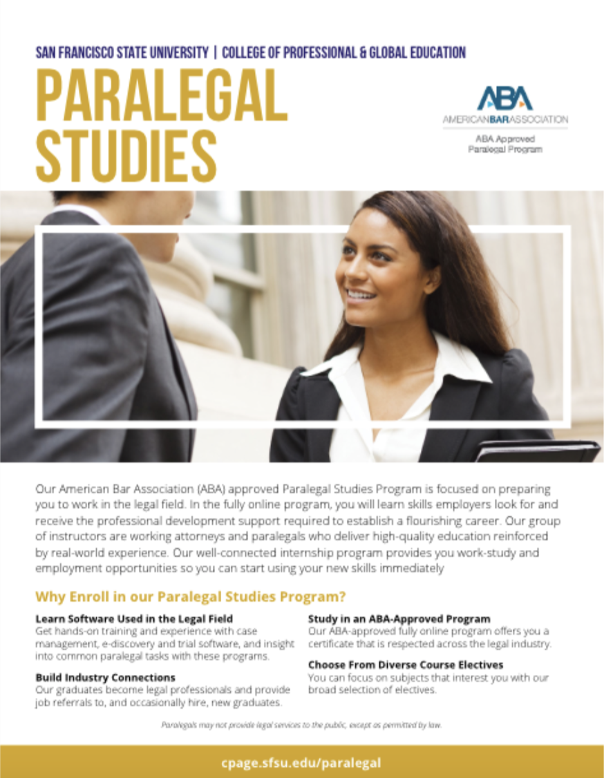 Paralegal Flyer