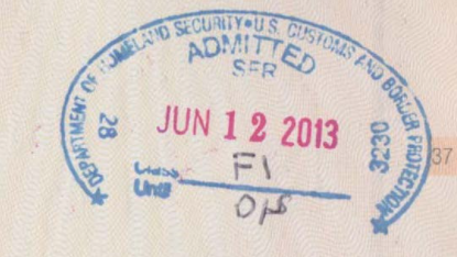 Example Passport Stamp