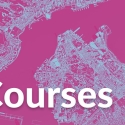 GIS Courses over a satellite map