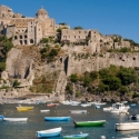 Ischia, Italy with boats in the water