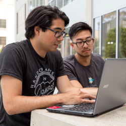 SF State students taking an online class