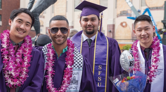 Graduates at Commencement